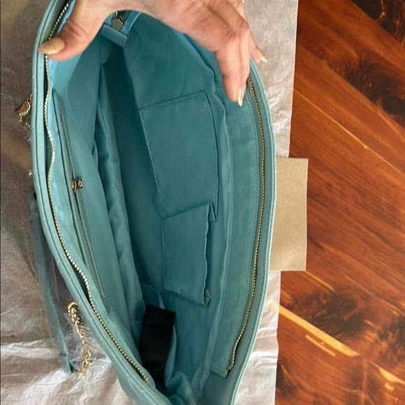 Quilted Blue Tote Bag​ - Picture 4 of 7